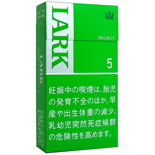 绿LARK5mg薄荷长支 · 外国香烟/ラーク セレクト メンソール 5 100Sボックス