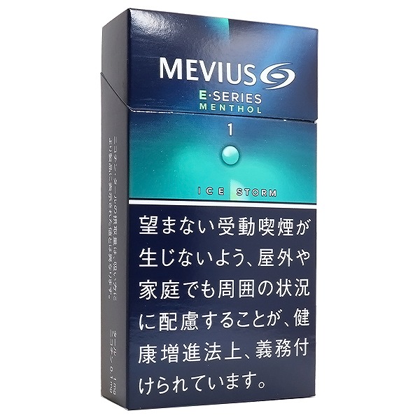 柔和七星梅比乌斯E系列冰薄荷1mg · 日本香烟/メビウス イーシリーズ アイスストーム ワン １００‘Ｓ