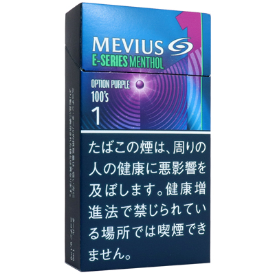 柔和七星梅比乌斯E系列1mg蓝莓 · 日本香烟/メビウス イーシリーズ メンソール オプション パープル ワン 100’S