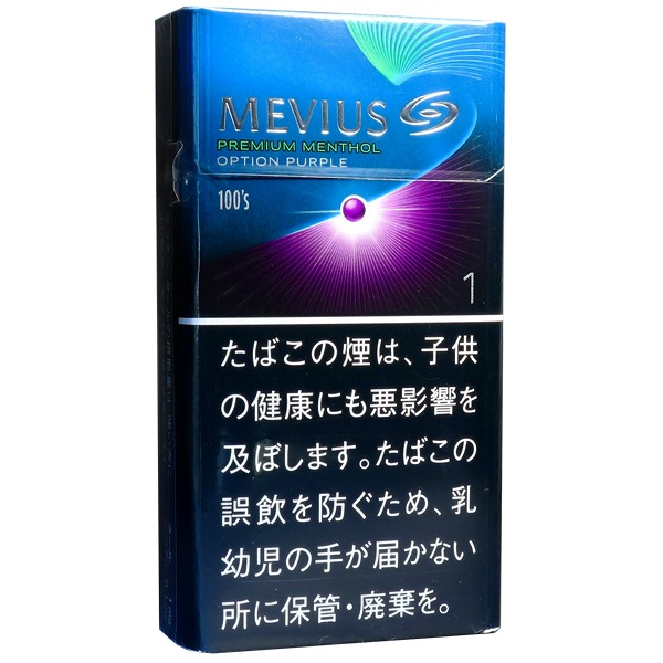 柔和七星梅比乌斯蓝莓1mg · 日本香烟/メビウス プレミアムメンソール オプション パープル ワン100’S