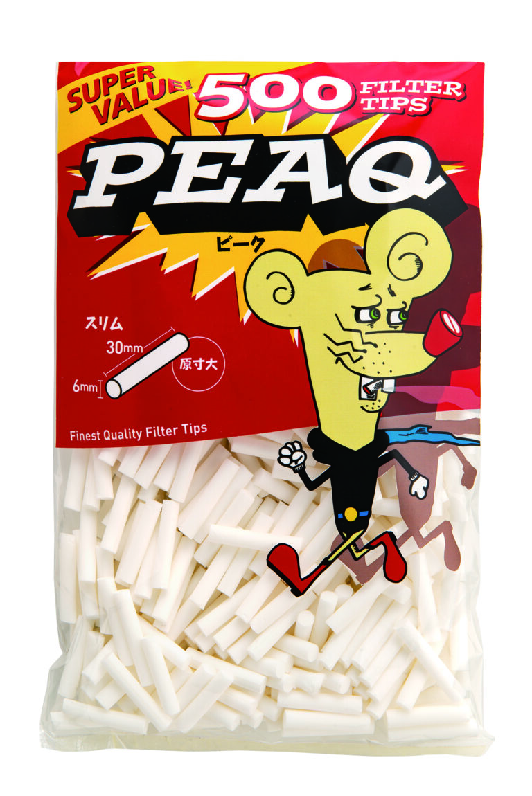 PEAQ老鼠滤嘴细支长支（6mm*30mm） · 手卷耗材/ＰＥＡＱ・スリム 500支装