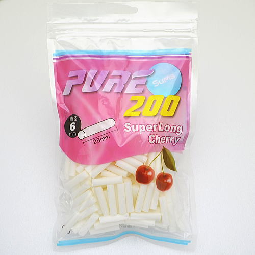 PURE滤嘴细支樱桃味6mm*25mm · 手卷耗材/ピュア・スリム・スーパーロング【チェリー】フィルター