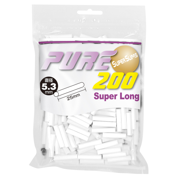 PURE滤嘴超细款加长5.3mm*25mm · 手卷耗材/ピュア・スーパースリム・ スーパーロング・フィルター